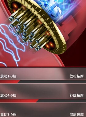 黄铜电动经络刷头皮减肚子燃腹部肥脂五行疏通按摩仪加热全身通用