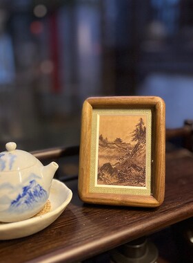 半竹文艺 桌面小屏风