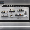 Customized iron art hole board display rack shelf punch-free storage kitchen bedroom living room shop display