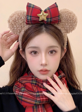 迪士尼游园大耳朵显脸小发箍女