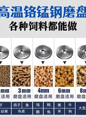 饲料颗粒机家用220v小型干湿两用全自动养殖制粒机秸秆粉碎造粒机