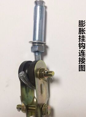 吊扇滑轮挂轮滚轮塑胶轮夹吊装加厚加大滑轮吊扇风扇灯配件