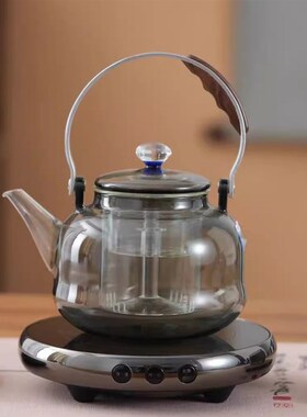 2024年电陶炉煮茶炉玻璃蒸茶单炉静音定时迷你薄款电炉煮茶器