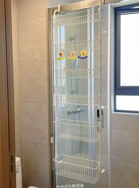 【浴室好物】置物架收纳挂架免打孔家用圆管大小挂篮多层收纳架子