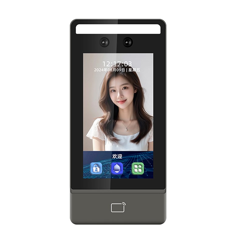 8-inch screen dynamic face recognition access control system all-in-one intelligent access control electromagnetic lock face brush face attendance machine