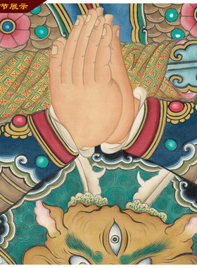 佛像挂画韦陀菩萨画像供奉客厅玄关装饰高清画质工艺礼品摆饰卷轴