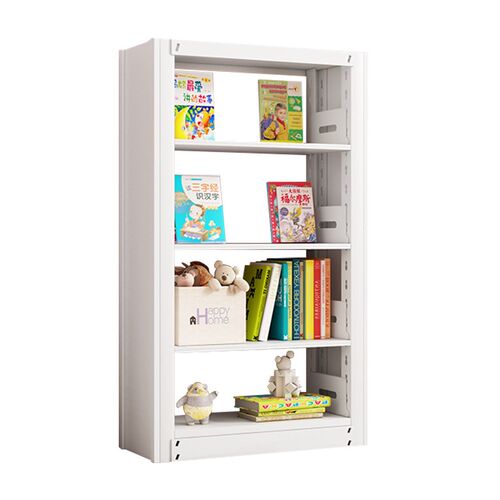 新疆家用图书馆钢制书架落地置物架儿童书柜绘本架客厅铁艺储物架 - 图3