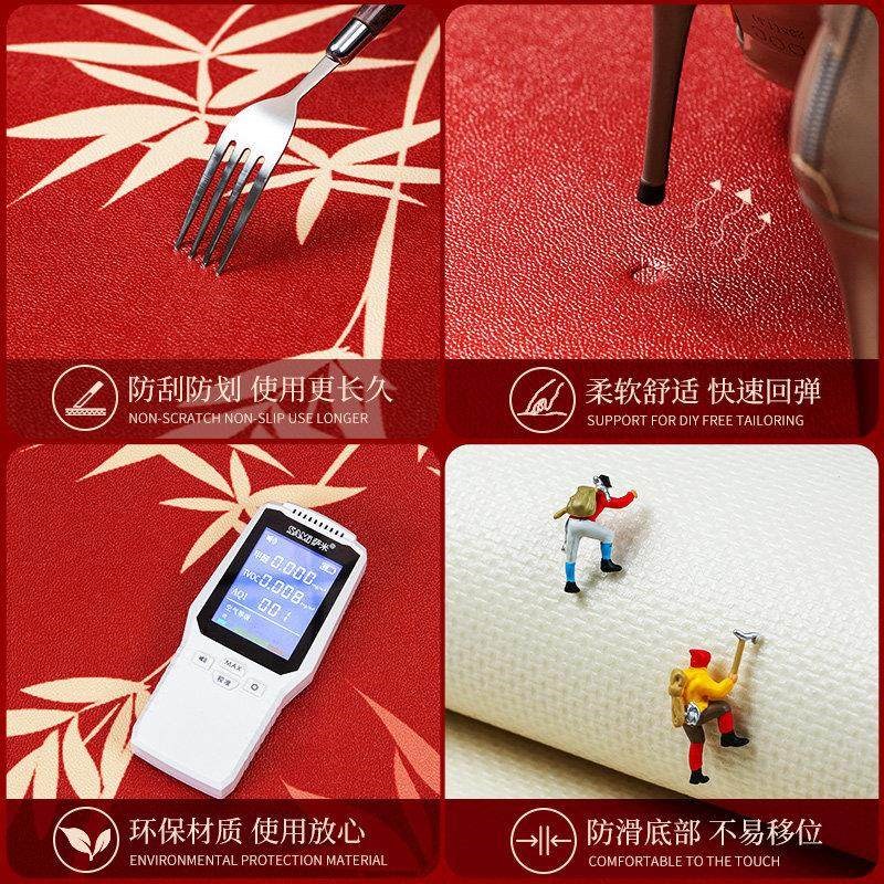 Chinese style wedding bay window mat waterproof pvc wedding room decoration red festive bedroom balcony mat home window sill mat