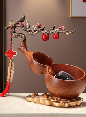 客厅进门入户鞋柜玄关钥匙收纳摆件大象大容量欧式桌面遥控器收纳