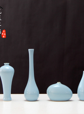 干花花束客厅摆设装饰品摆件新中式餐桌茶桌书架茶几桌面花瓶插花