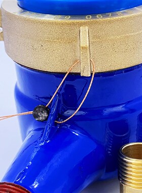 旋翼式水表自来湿式水表家用出租房4分6分公寓DN15机械防倒转立式