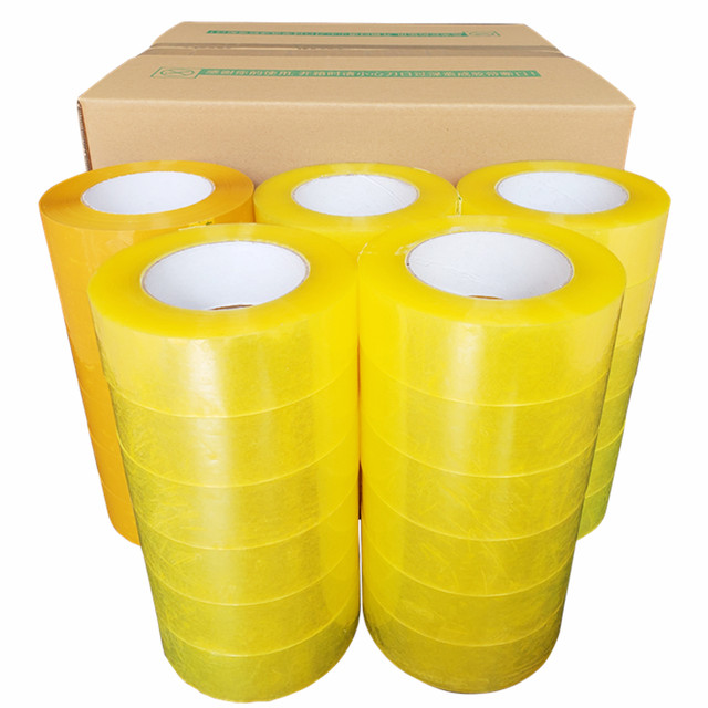 Width 4.8cm ຫນາ 3.0 express transparent tape sealing tape packaging sealing adhesive cloth paper customization