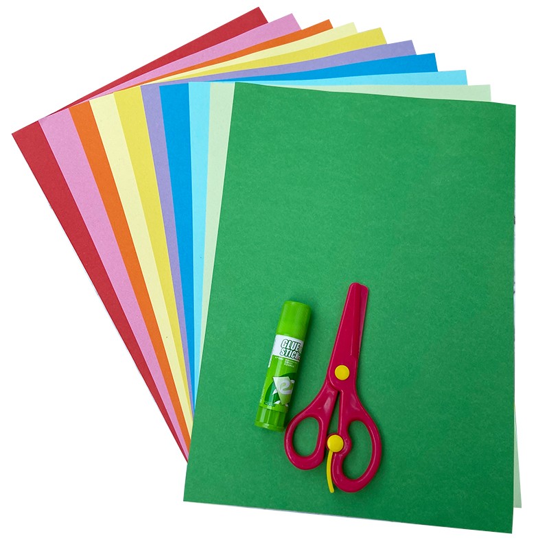 Colored hard cardboard thickened A4 hard colored paper handmade paper kindergarten students 160g hard cardboard diy painting greeting cards