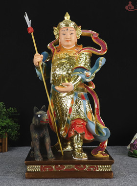 多规格站坐杨戬像二郎神君清源妙道真君昭惠灵显王神像摆件