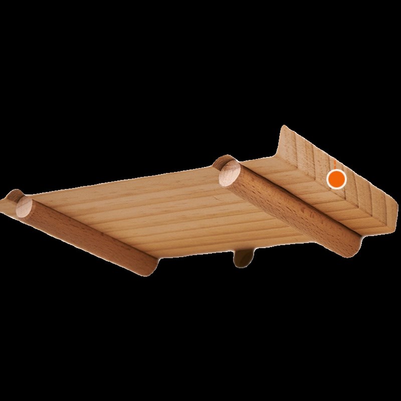 Hole board accessories solid wood one-word partition layer board wooden stick matchstick round hole storage rack