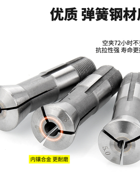 zoto数控仪表车床夹头 15#20#25#32机型筒夹桌上气动分度夹座夹具