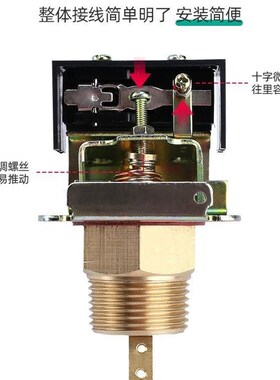 H流量计水流开关控制器FS系列入式流水液体感插应靶式流量感测器