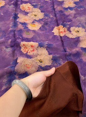 香云纱零头布清仓正宗顺德产高档古风丝绸桑蚕丝重磅真丝莨绸布料