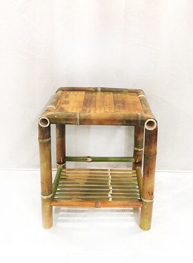 小桌子茶几复古风格小茶台竹子简约花架放烧水壶的架子竹制品家具