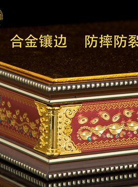 木质四方座神像垫高座财神底座加高增高佛像观音菩萨高级台托家用