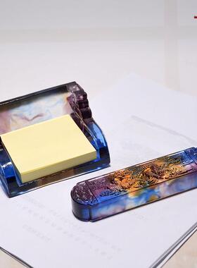 琉璃工艺品文房四宝创意用具实用办公礼品书房老板办公室书桌摆件