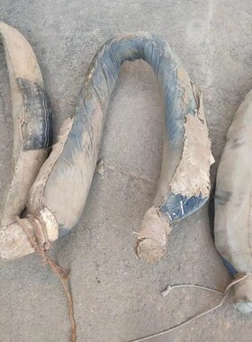 民俗老物件老马套包子农耕牲口马具旧农具马脖子套驴套牛套农村