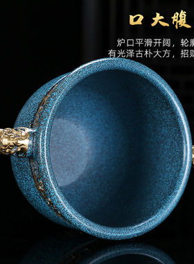 铜象鼻缸黄铜米缸聚宝盆摆件玄关冰箱上客厅酒柜家居存钱罐工艺品