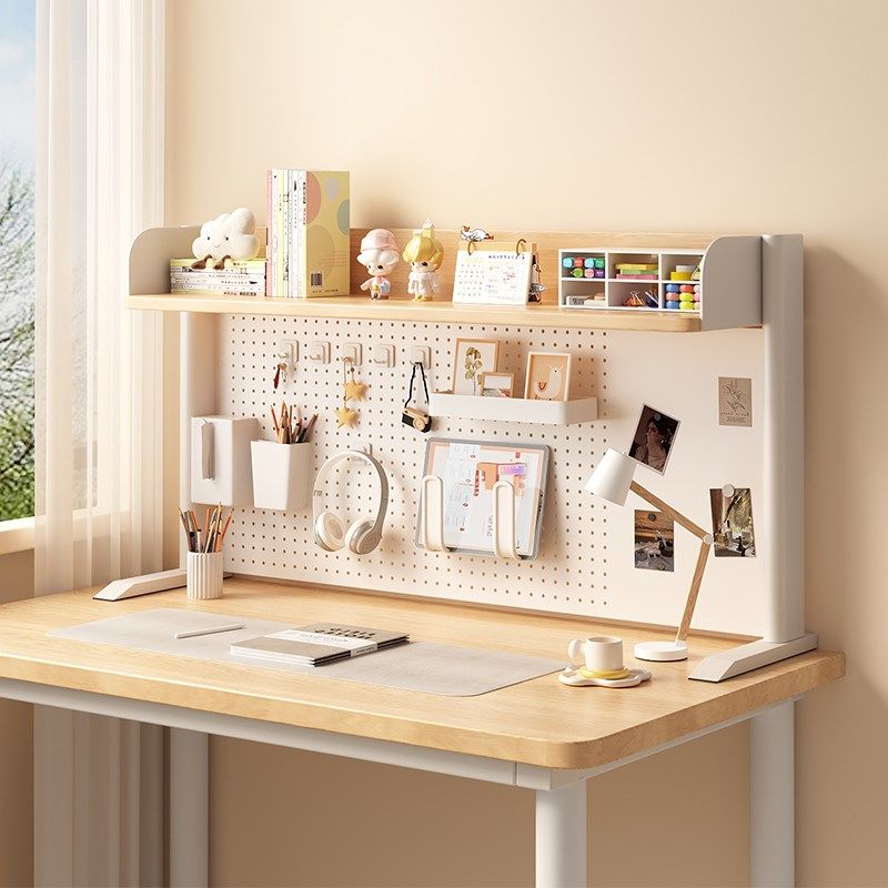 Desktop storage rack hole board multi-layer storage rack desk student desk computer can be placed desktop bookshelf iron art
