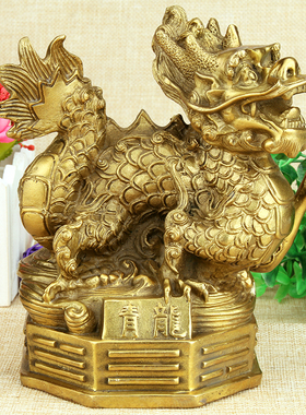 铜四神兽摆件铜青龙 白虎 朱雀 玄武 铜四方神