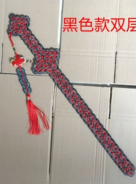 李火旺铜钱剑骨架挂件五帝钱宝剑玄关卧室装送礼中式工艺摆件客厅