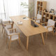 Nordic solid wood living room large desk reading table student study homework table home calligraphy and painting workbench long table