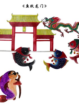 民间特色手工艺品皮影戏道具故事人物套装送外国人的中国礼物