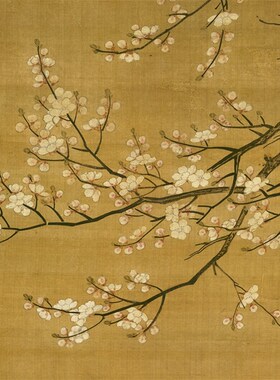 明吕纪狮头鹅图高清微喷原大复制品装裱临摹画稿国画