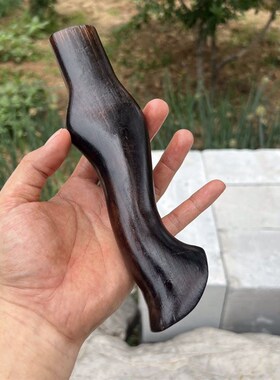 包浆小手柄斧子把盘玩把玩斧柄露营斧收藏斧专用精品手柄手工雕刻