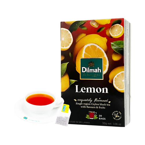 进口锡兰红茶Dilmah迪尔玛 斯里兰卡柠檬味红茶包20包*1.5g袋泡茶 - 图3