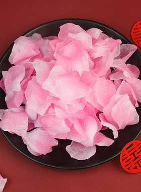 求婚 玫瑰真花瓣手撒花浪漫生日床上婚礼结婚婚房布置装饰假花