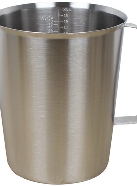 加厚304不锈钢量杯2000ml 奶茶咖啡量杯带刻度拉花杯实验杯包邮