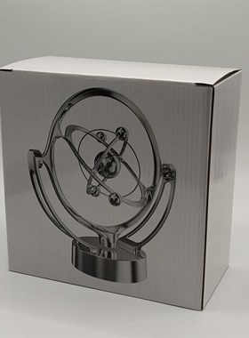 地球永动仪牛顿摆模型旋转磁性摇摆器天体仪轨道摆件usb装饰品