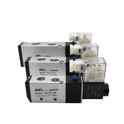 悍马进口圈AirTAC款电磁阀4V210-08/4V310-10/4V410-15/06B/DC24V - 图2