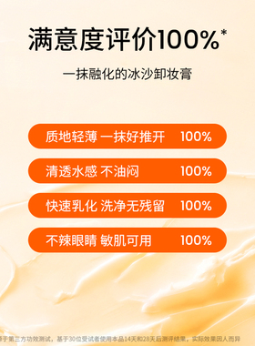 Krimy乐在其中冰沙卸妆膏深层温和清洁易乳化冲洗净肤