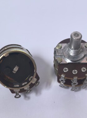 台产ALPHA艾华音量电位器双联RV24BF-10 B100K B10K 15圆柄无后盖