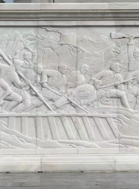 石雕汉白玉浮雕青石影壁墙壁画庭院户外屏风室内挂画公园镂空装饰