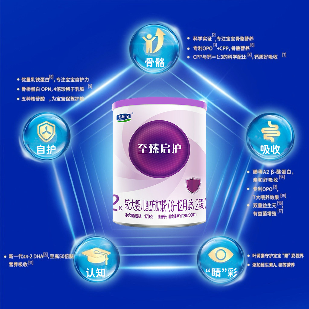 【新客专享】至臻启护a2奶源1/2/3段0-36个月婴幼儿170g牛奶粉