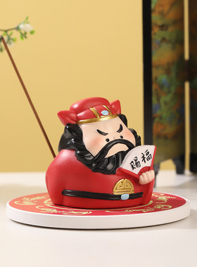 中式钟馗树脂桌面摆件