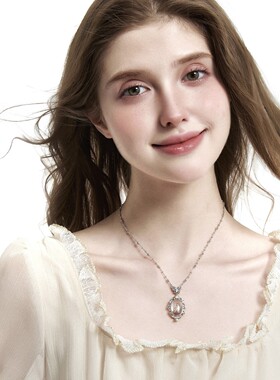 颂集「美神降临」白水晶纯银项链