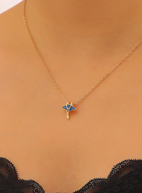 欧美跨境新款简约滴油魔鬼鱼项链 ins风个性小众海洋风电鳐锁骨链