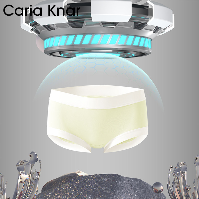 Caria Knar2026年新款高弹中腰宽边包臀内裤女棉裆布三角短裤女生