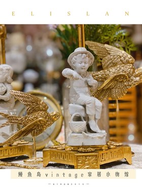 包邮中古风飞鸟壁l挂摆件装饰品欧式客厅卧室复古燕子民宿桌面道