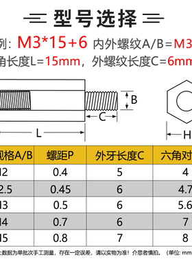 六角尼龙柱单头隔离柱塑料螺柱绝缘支撑柱PC板间隔柱M2M2.5M3M4M5