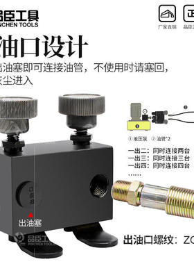 高压四通阀四通分配器液压高压两/三/四通阀油路分流器分配阀